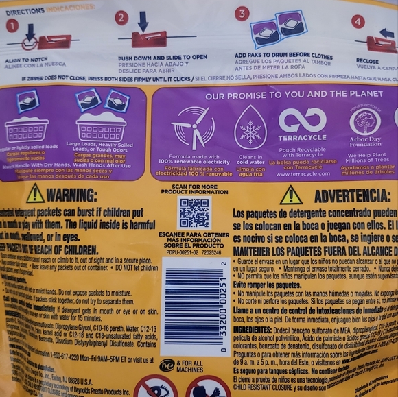 Arm and hammer detergent pods bundle 5 packs - Picture 2 of 3